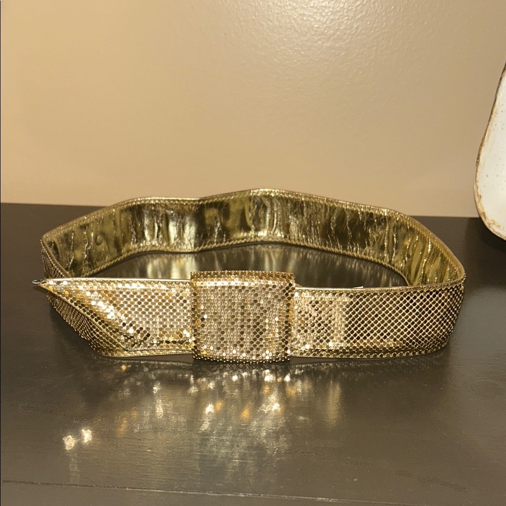 Vintage Whiting and Davis Gold Mesh Belt